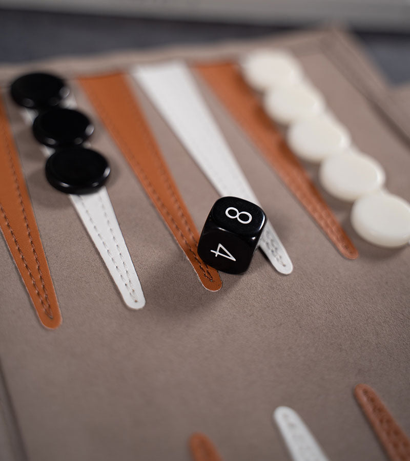 Beige Backgammon Roll