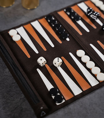 Brown Backgammon Roll