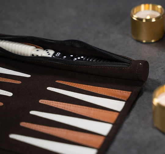 Brown Backgammon Roll