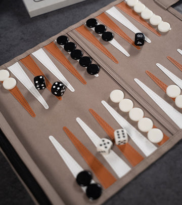 Beige Backgammon Roll